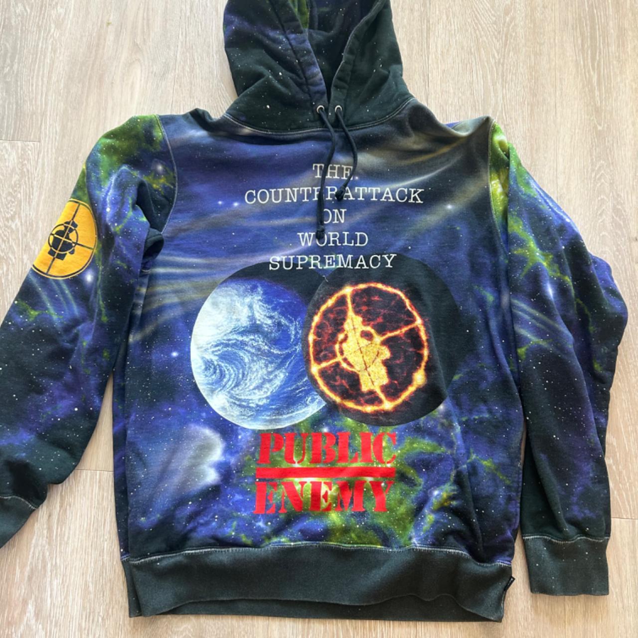 Supreme UNDERCOVER/Public Enemy Hooded Sweatshirt - Depop
