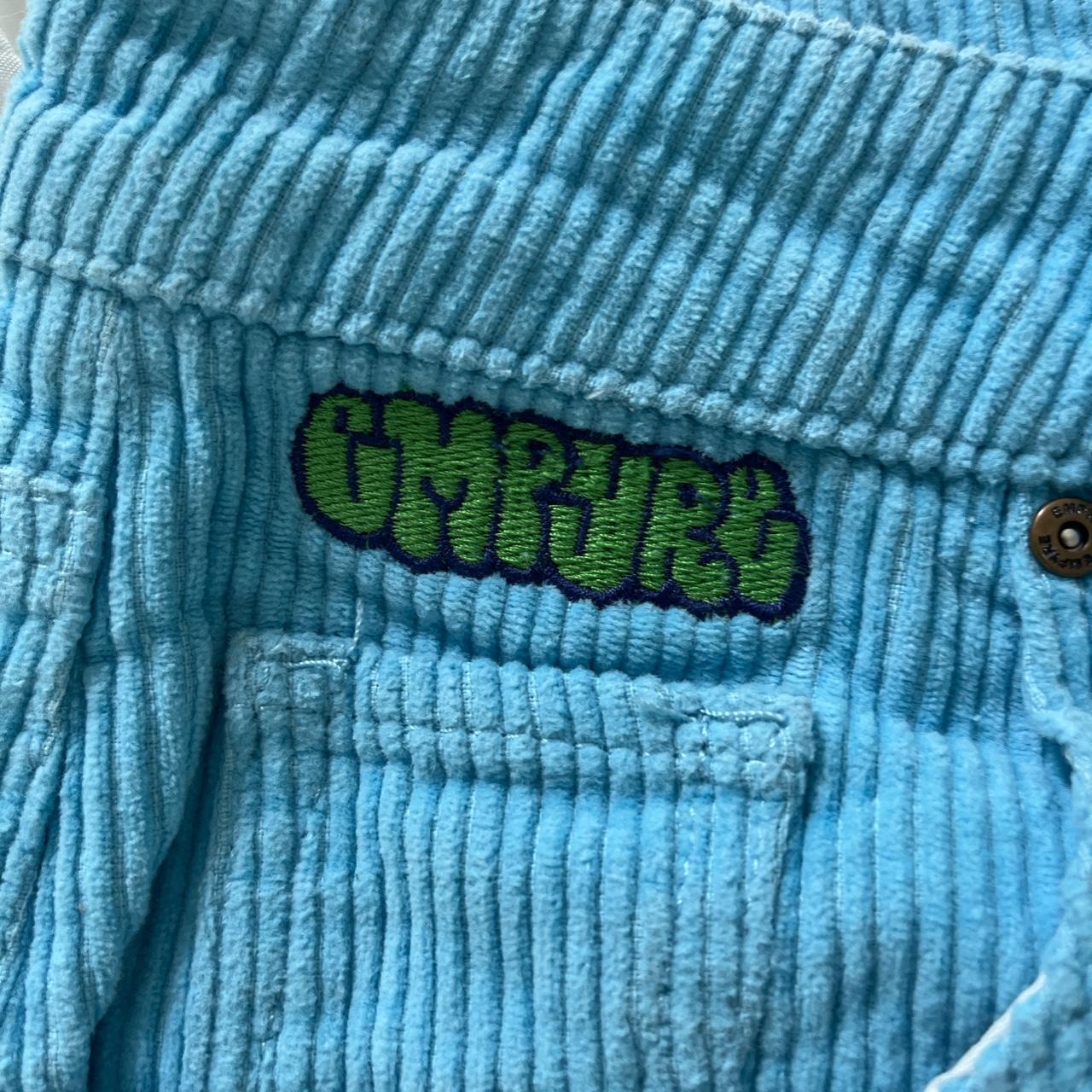 Baby blue corduroy empyres - Depop