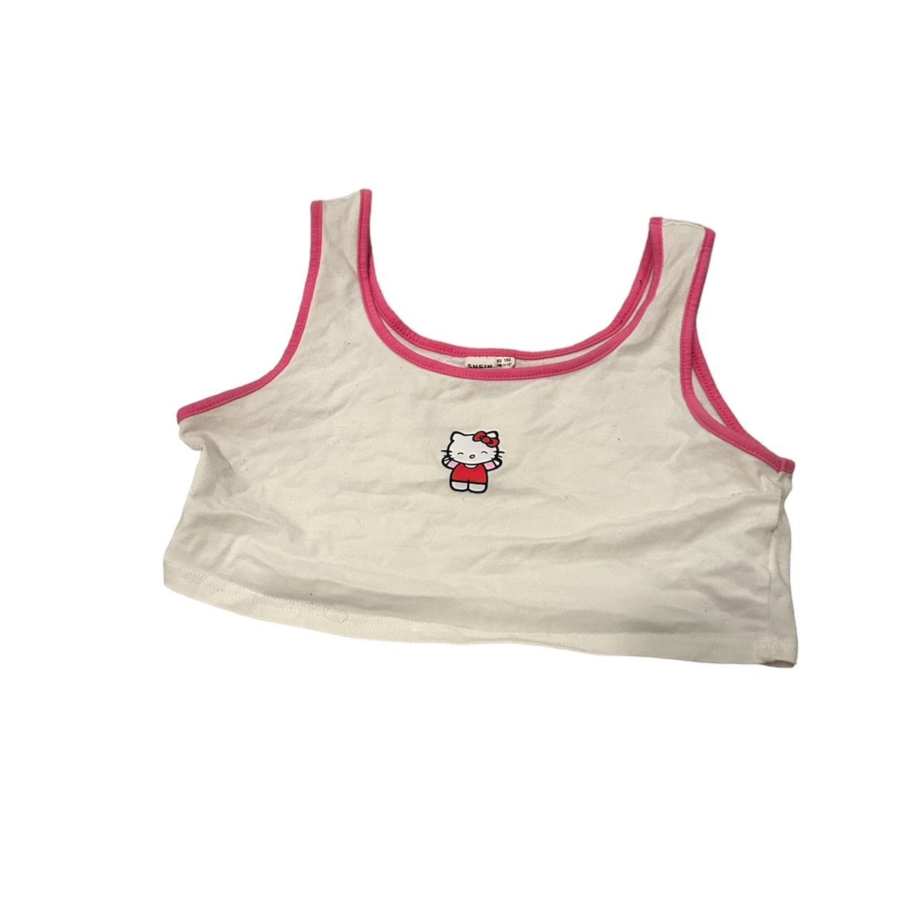 Hello kitty tank top crop top super cute size S or... Depop
