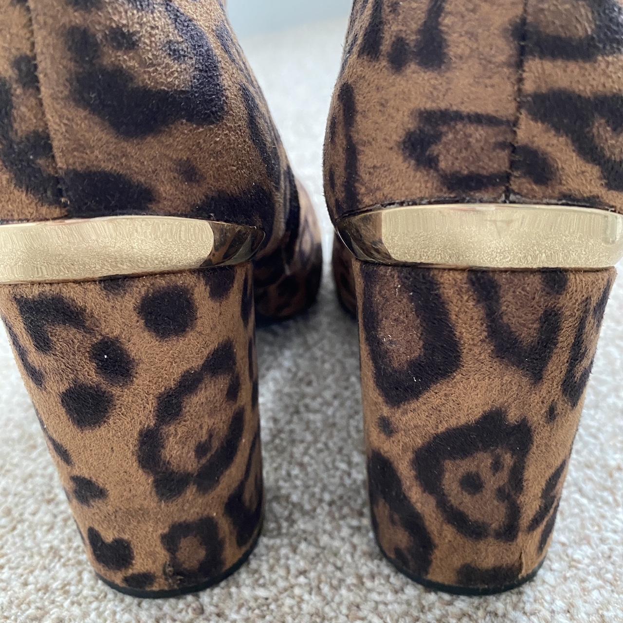 New Look leopard print ankle boots. Size 5 /... - Depop