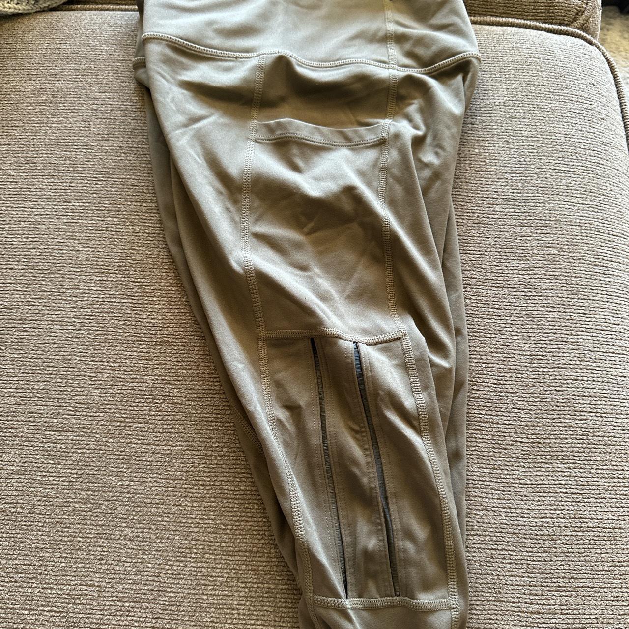 worn once, Fabletics, green/mesh leggings, XS