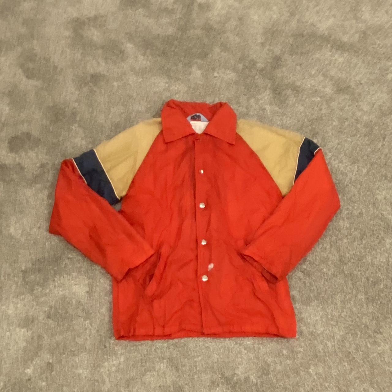 Vintage Men's Windbreaker Jacket - Orange - L