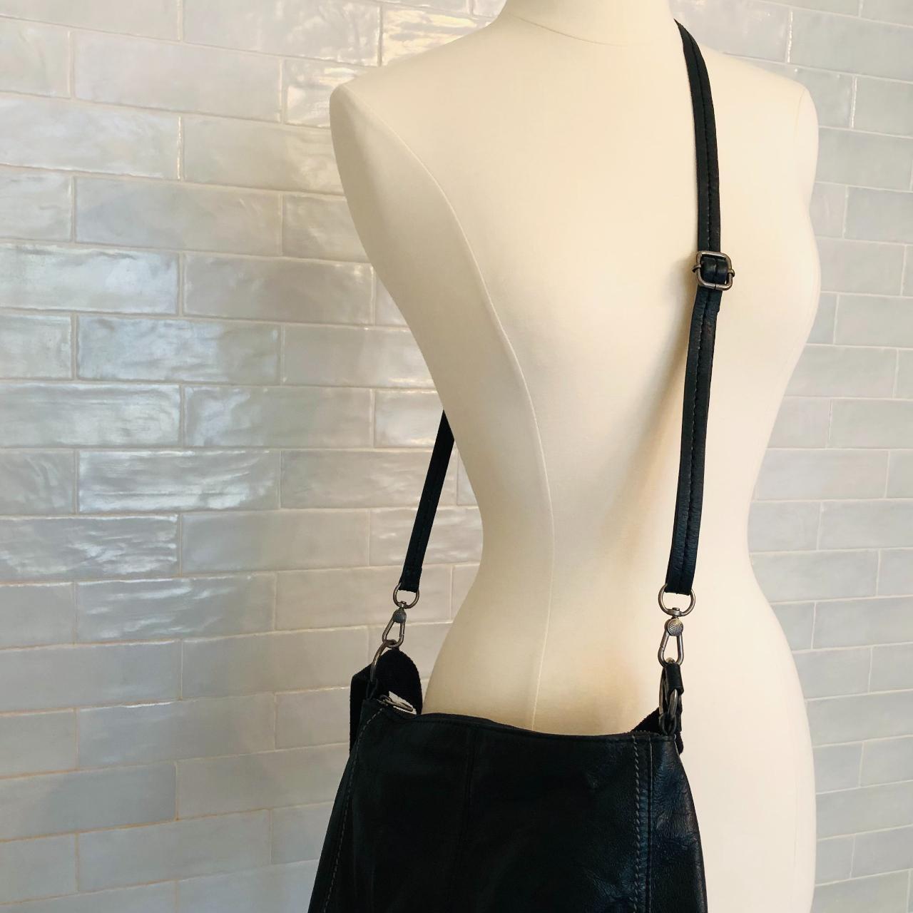 The Sak Camila Black Leather Convertible/Crossbody... Depop