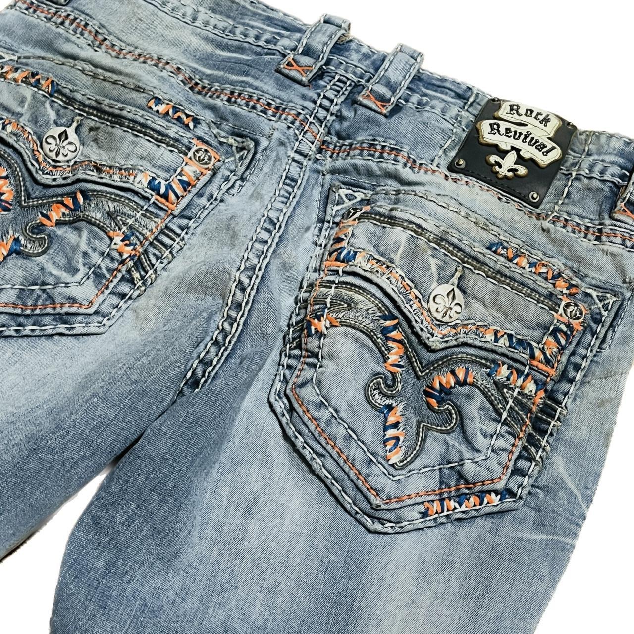 Orange rock sale revival jeans