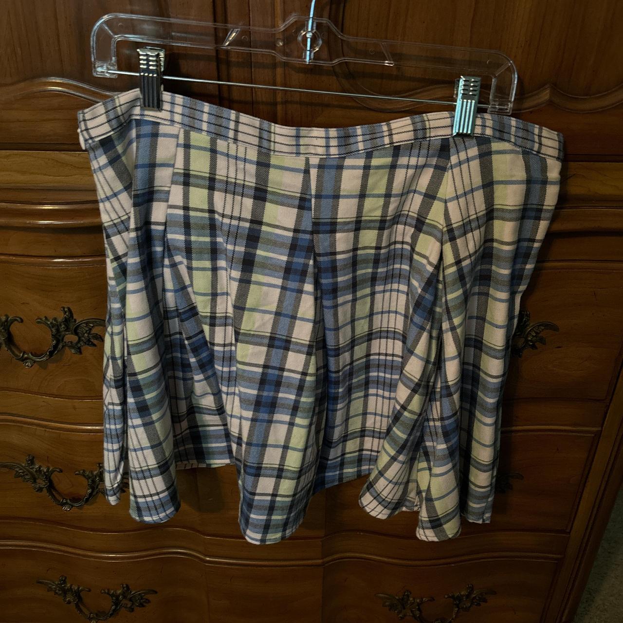 Brown plaid skirt kohls best sale