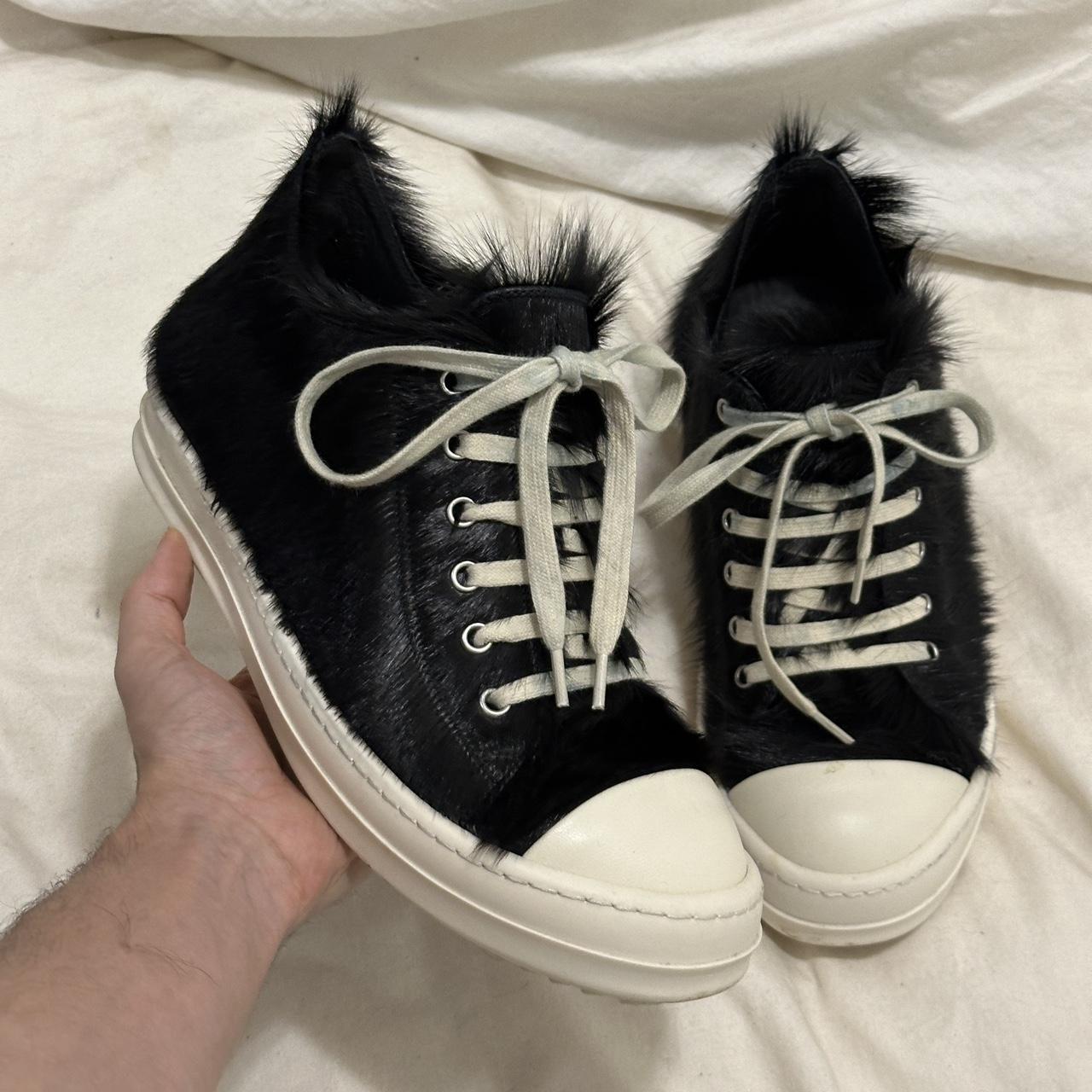 Rick Owens Pony Hair Fur Ramones EU 39 SAME DAY... Depop