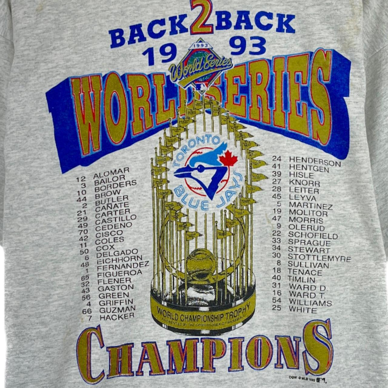 Vintage 1992 Toronto Blue Jays World Series Champs - Depop