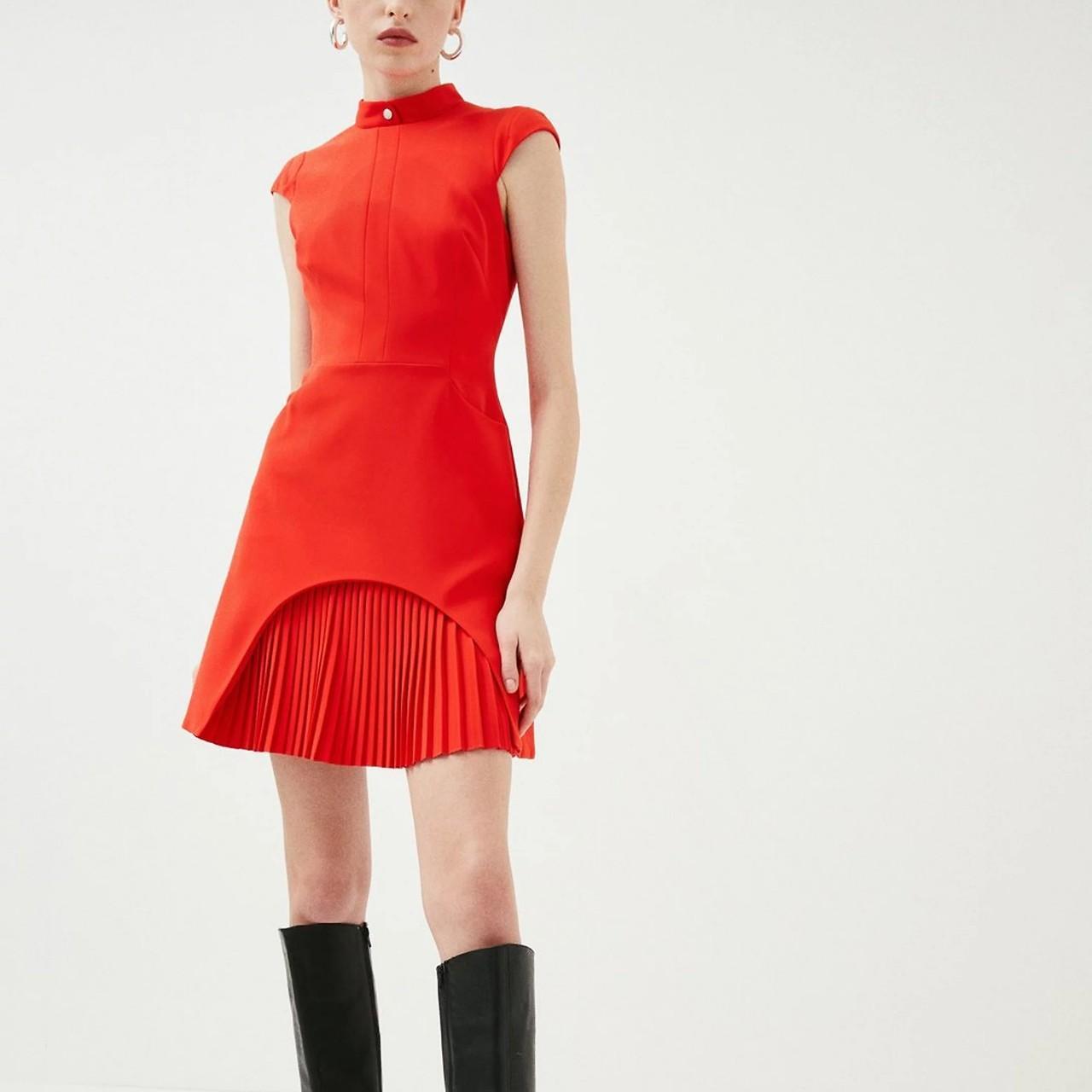 Karen Millen Military Tailored Mini Dress Made in... Depop