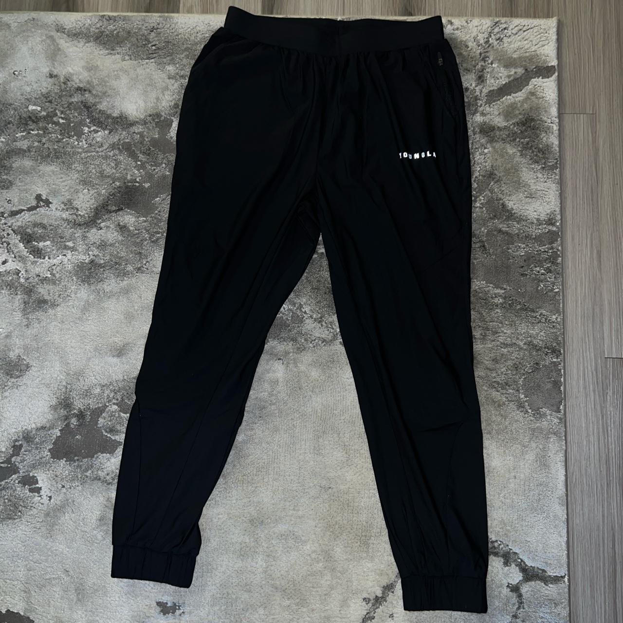 Youngla joggers, running style stretchy. Size large - Depop