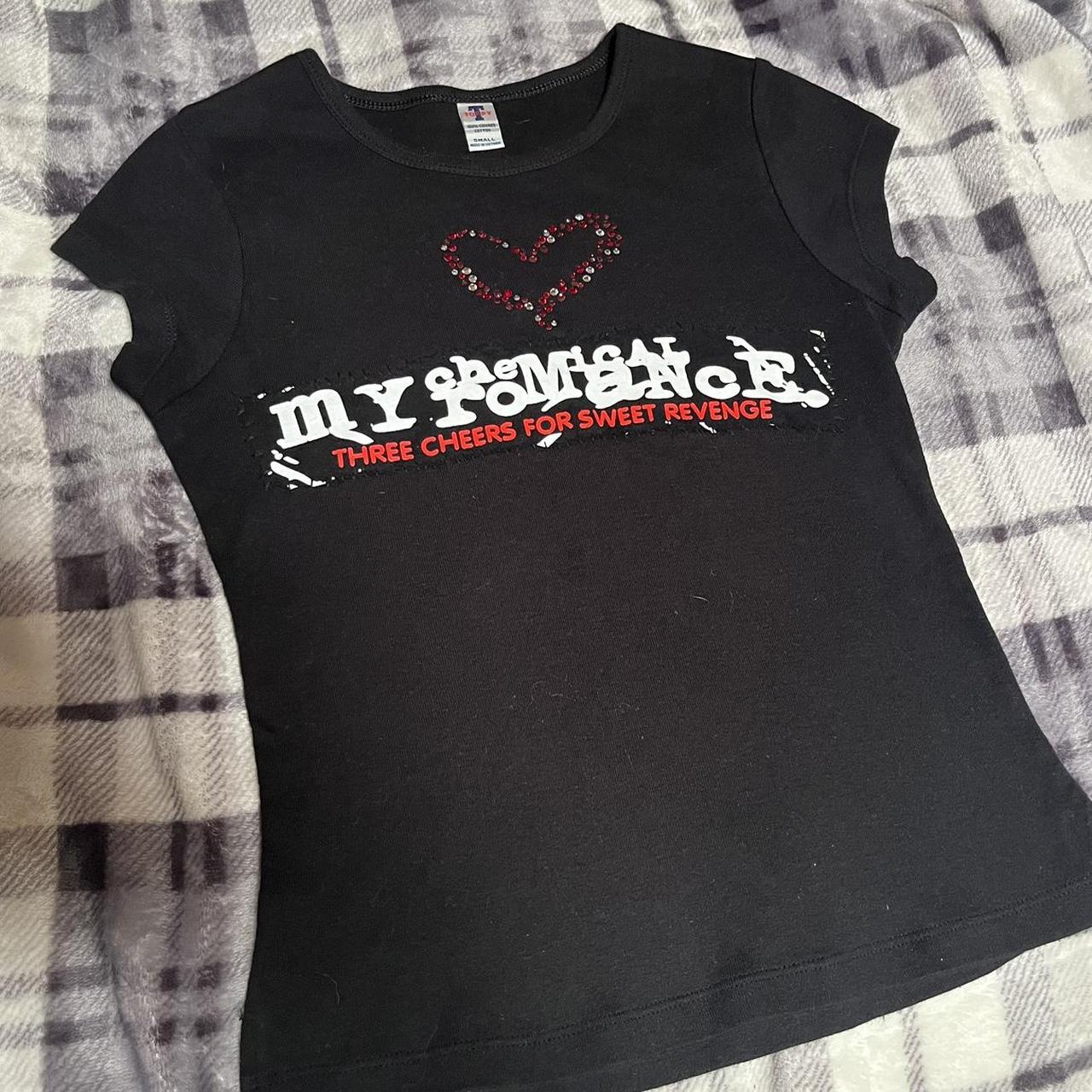 my chemical romance baby tee ️‍🩹 * upcycled top with... Depop