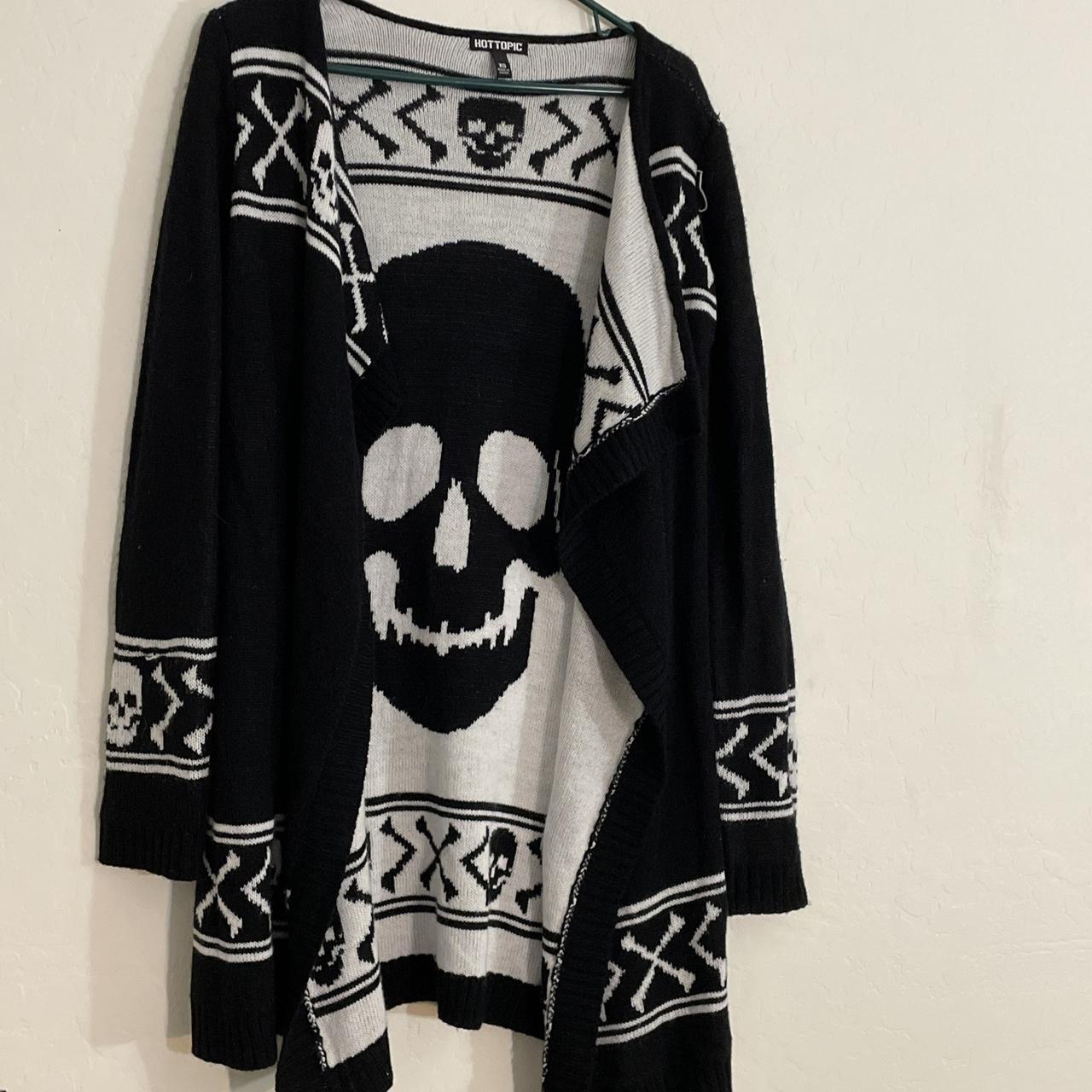 Hot topic skull cardigan best sale