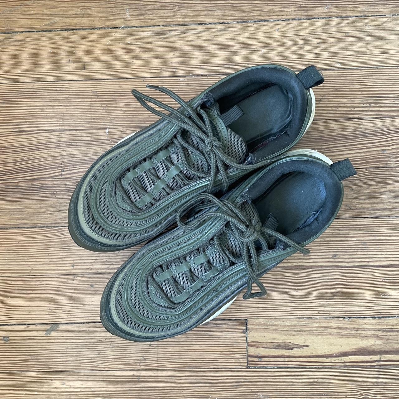 Army green Nike Air Max ‘97. Clean and in excellent... - Depop