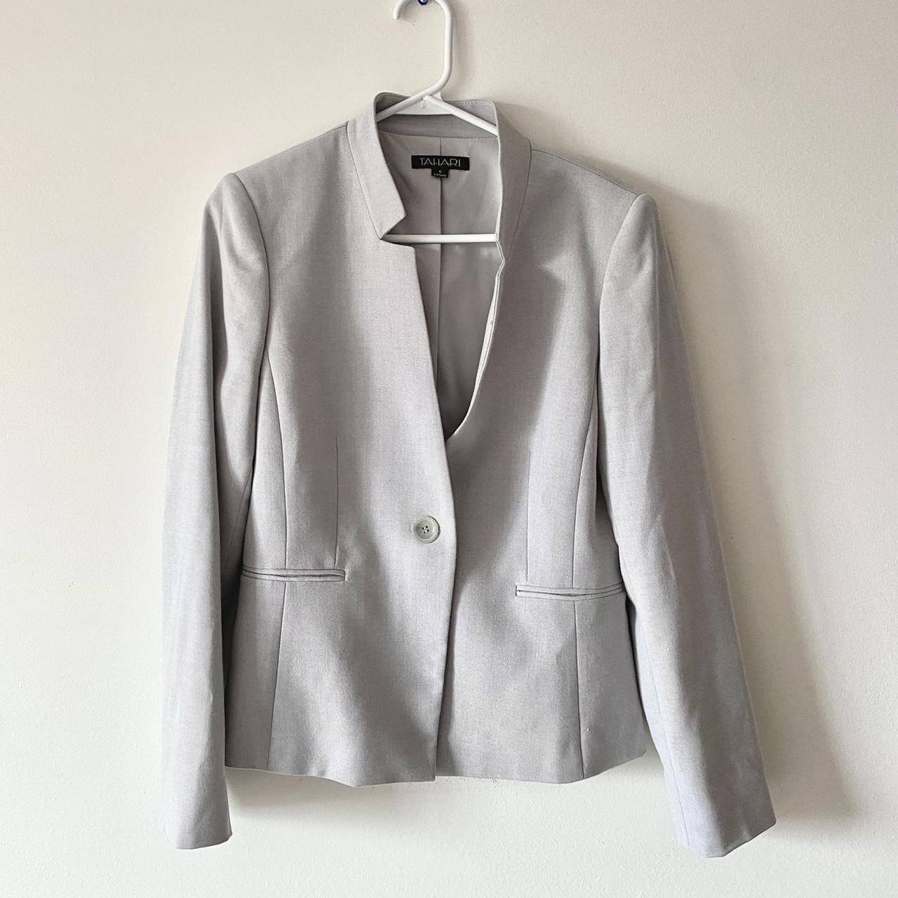 Light grey hotsell blazer jacket womens