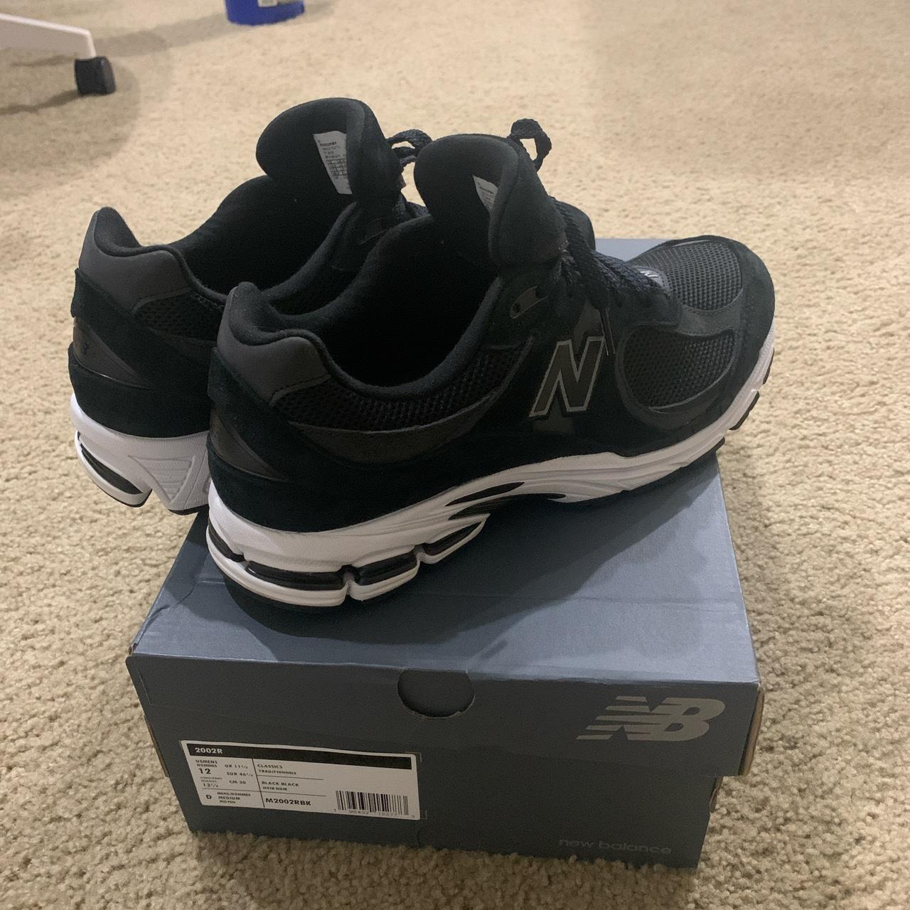 New Balance 2002r black and white brand new not worn... - Depop