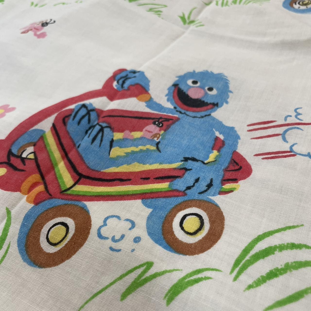 VTG Sesame Street Bedding Twin Flat Sheet JC Penney... Depop