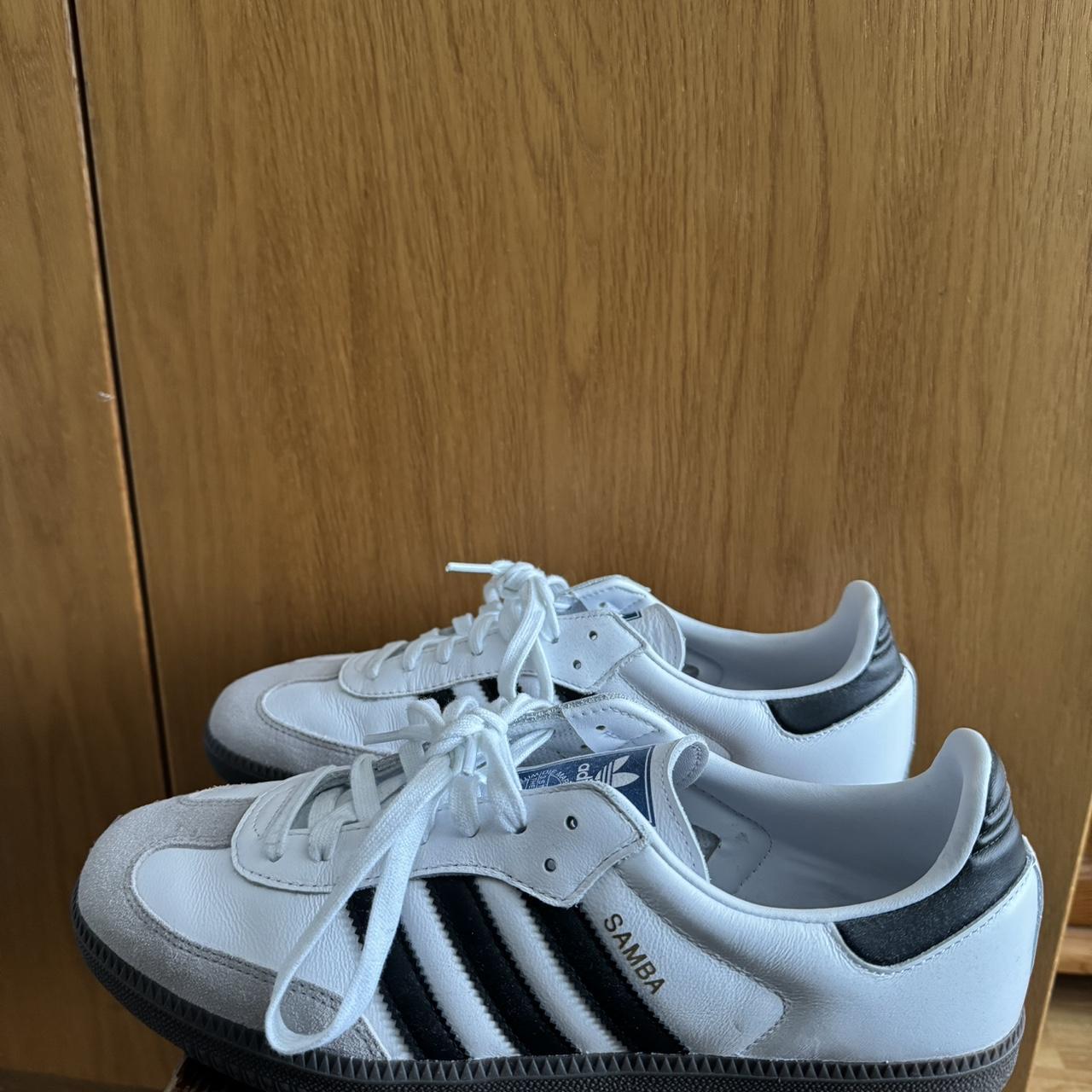 Adidas Samba White Worn Once No Box #adidas #samba - Depop