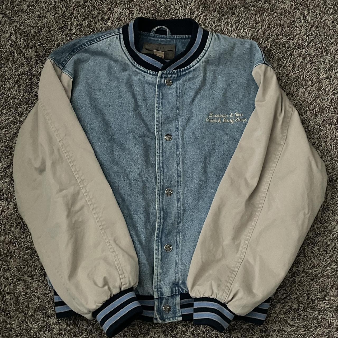 Vintage Champion Boats Bomber Jacket With Patches - Depop