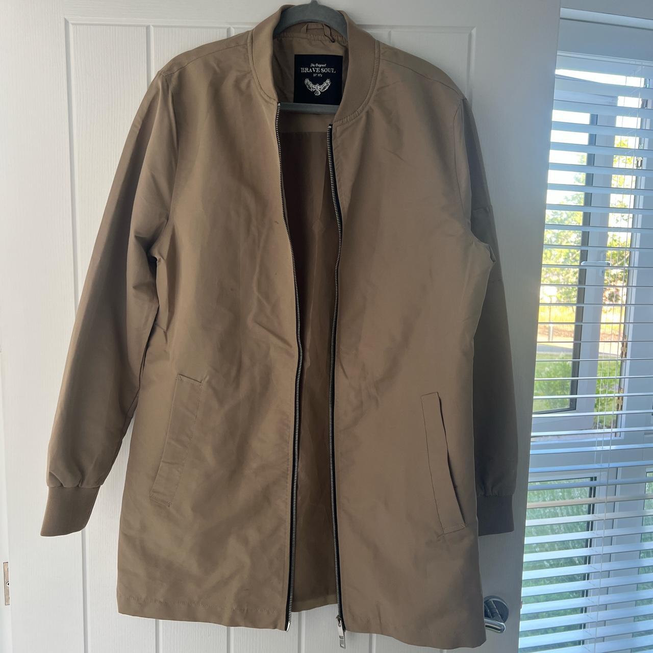 Brave soul longline outlet bomber jacket