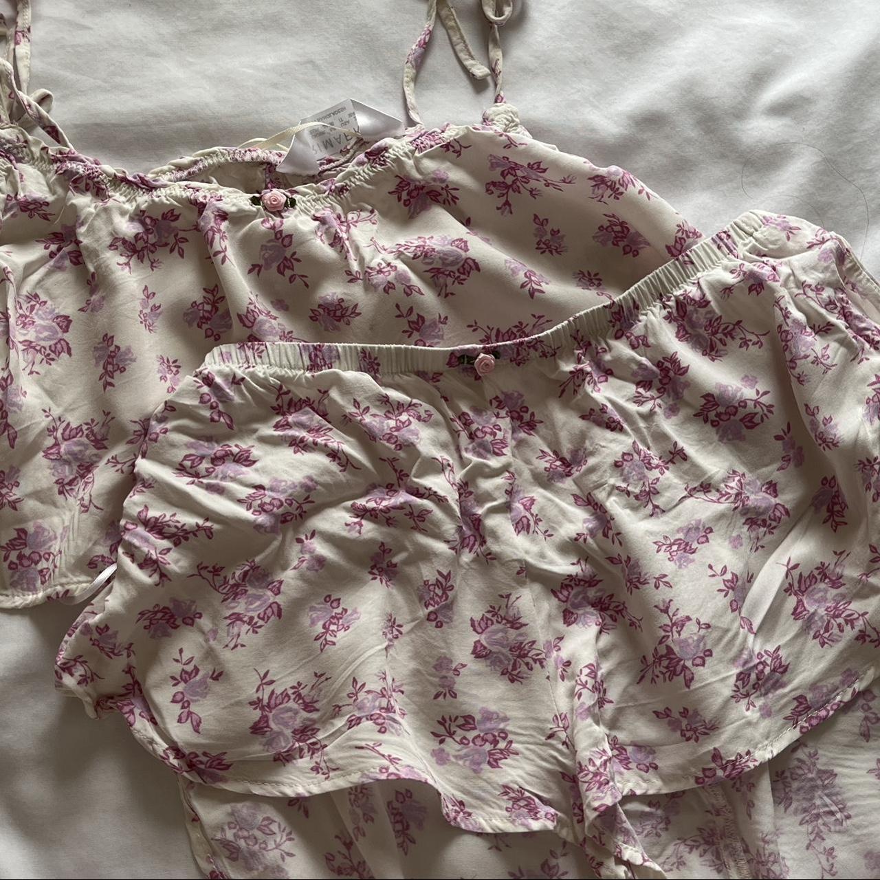 Dainty coquette pj set 🤍 Fits xxs-s Dm offers... - Depop