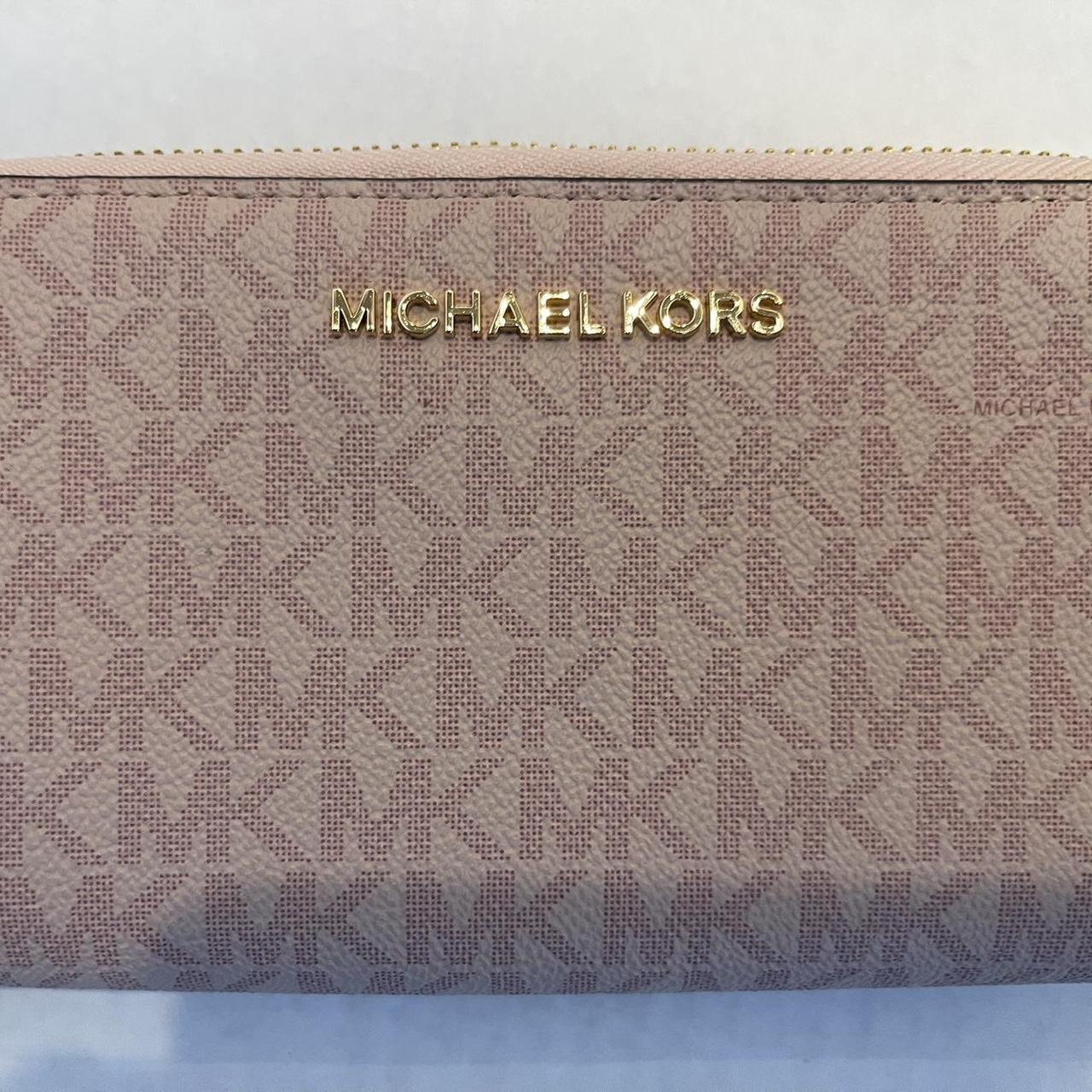 Michael Kors Jet Set Travel Pvc Slim Bifold Wallet. Depop