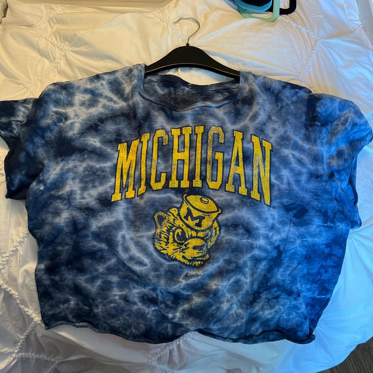 michigan tie dye shirt