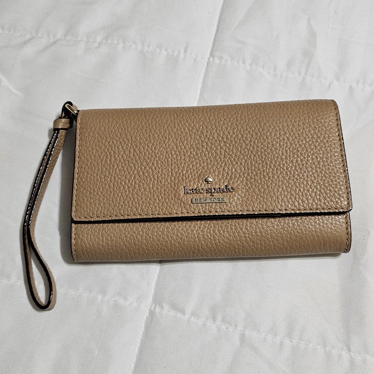 Kate spade cheap tan wallet