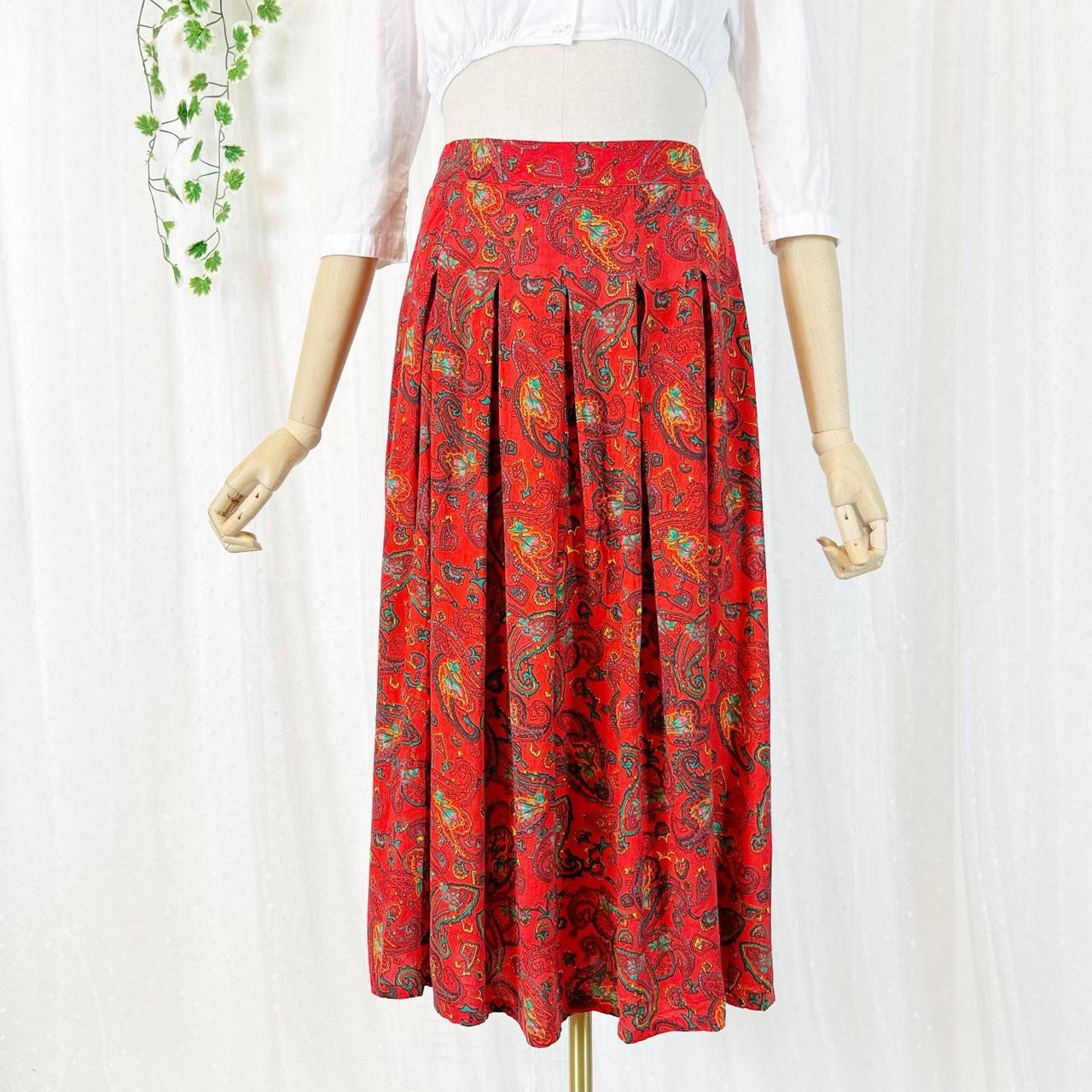 Vintage Skirt Amazing Vintage 90s Floral Boho... - Depop