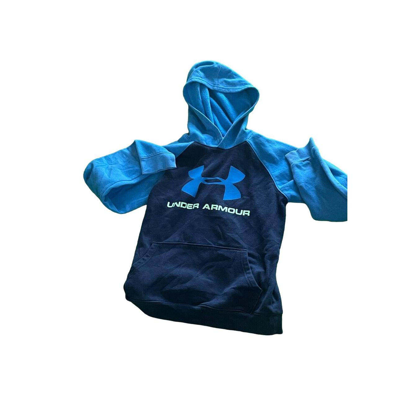 Under Armour Men's Blue Hoodie Depop