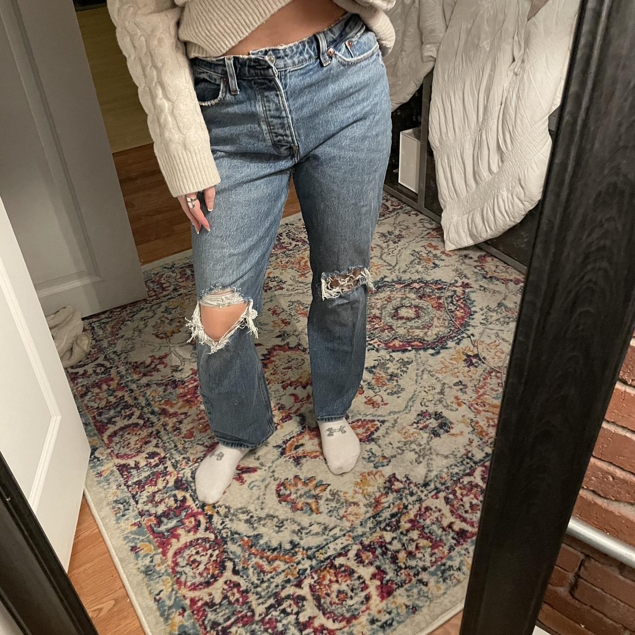 Abercrombie & Fitch Curve Love High Rise Dad Jeans