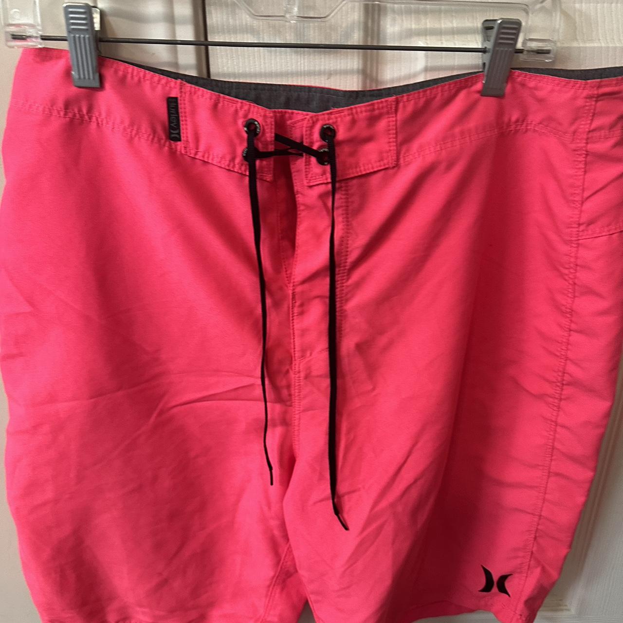 Hurley Men's Pink Swimbriefsshorts Depop