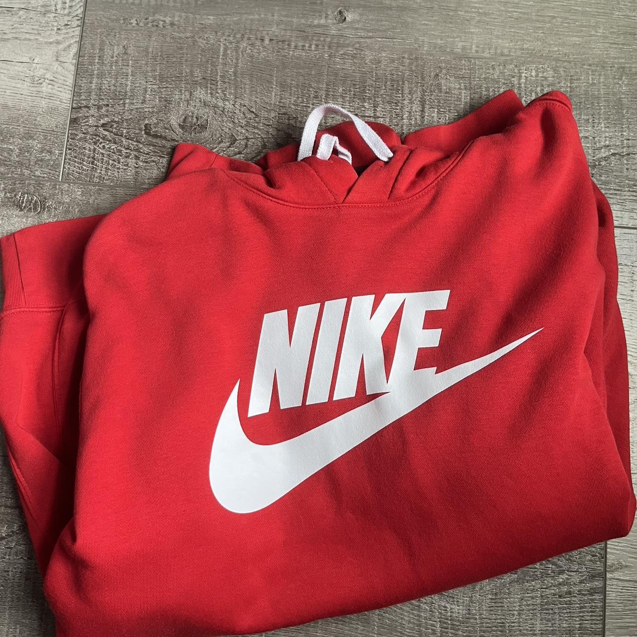 nikelab hoodie red