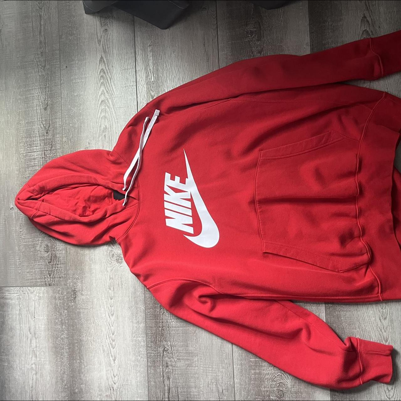 footlocker red nike hoodie