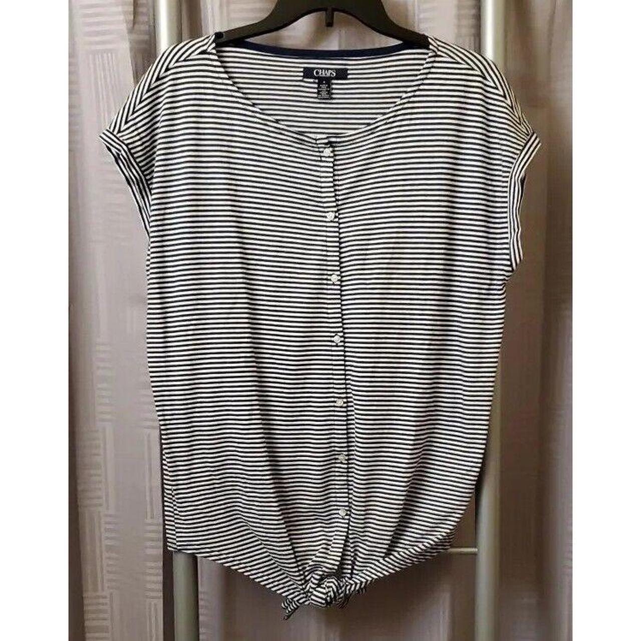 Chaps Women's Shirt - Blue - M – Women's Chaps Sh… - image 1