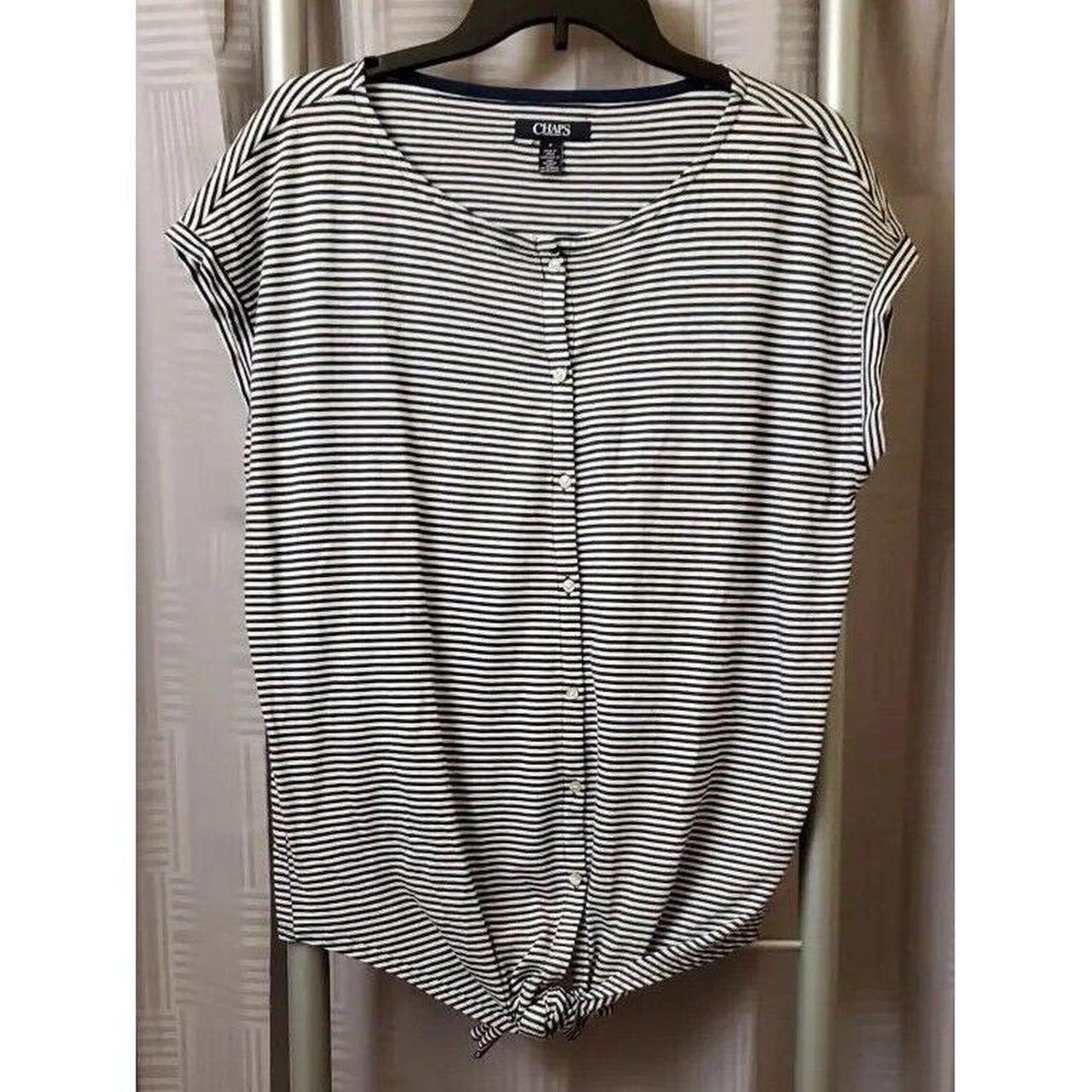 Chaps Women's Shirt - Blue - M – Women's Chaps Sh… - image 2