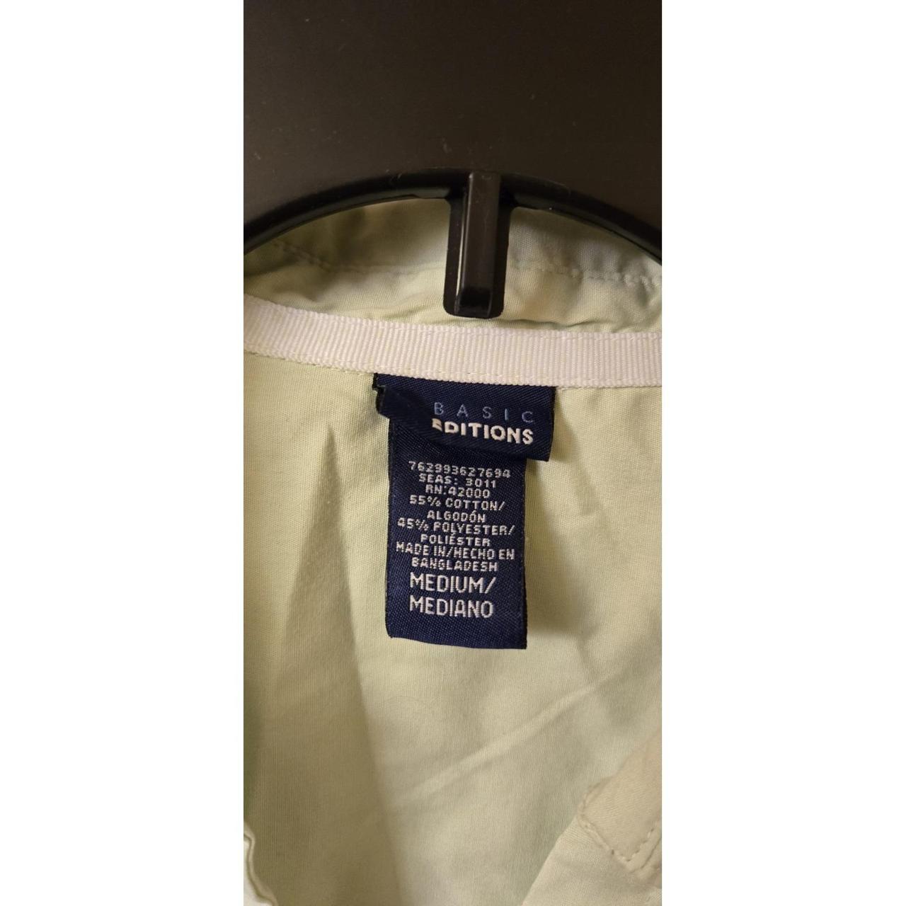 Basic Editions Women's Blouse - Green - M – Basic… - image 2