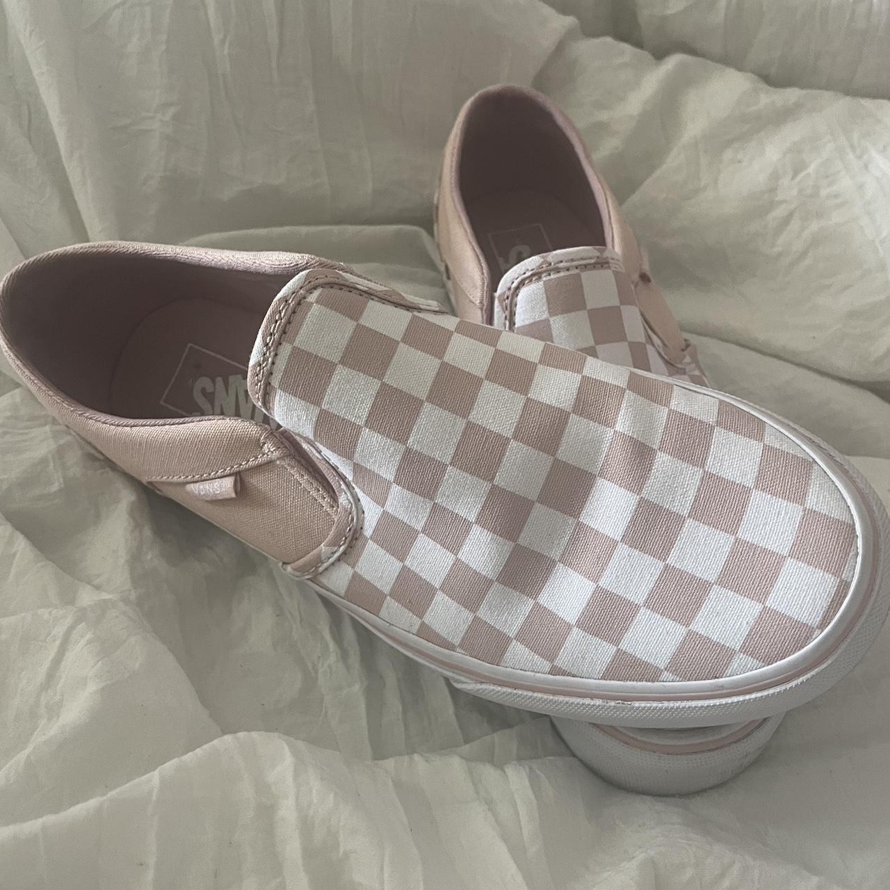 Vans sepia 2025 rose checkerboard