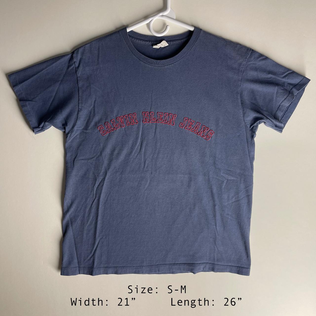 Vintage Calvin Klein Jeans Shirt - Single Stitch -... - Depop