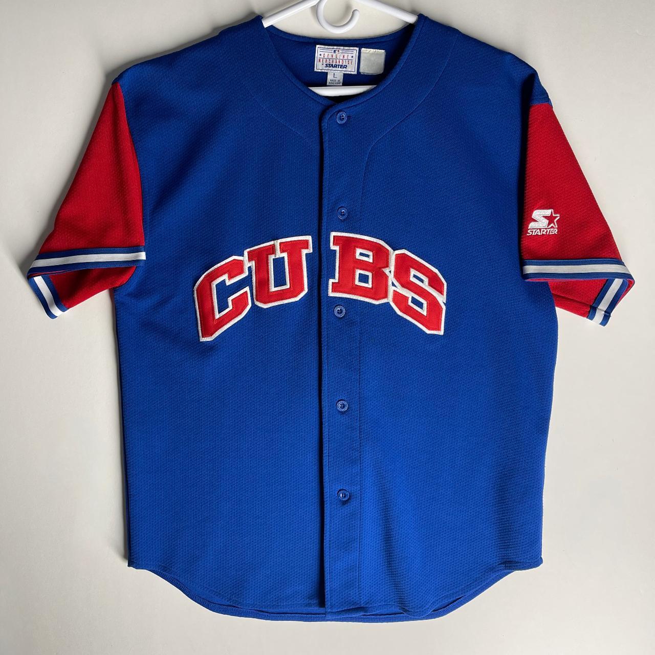 Vintage Chicago Cubs Mark Grace Starter Pinstripe - Depop