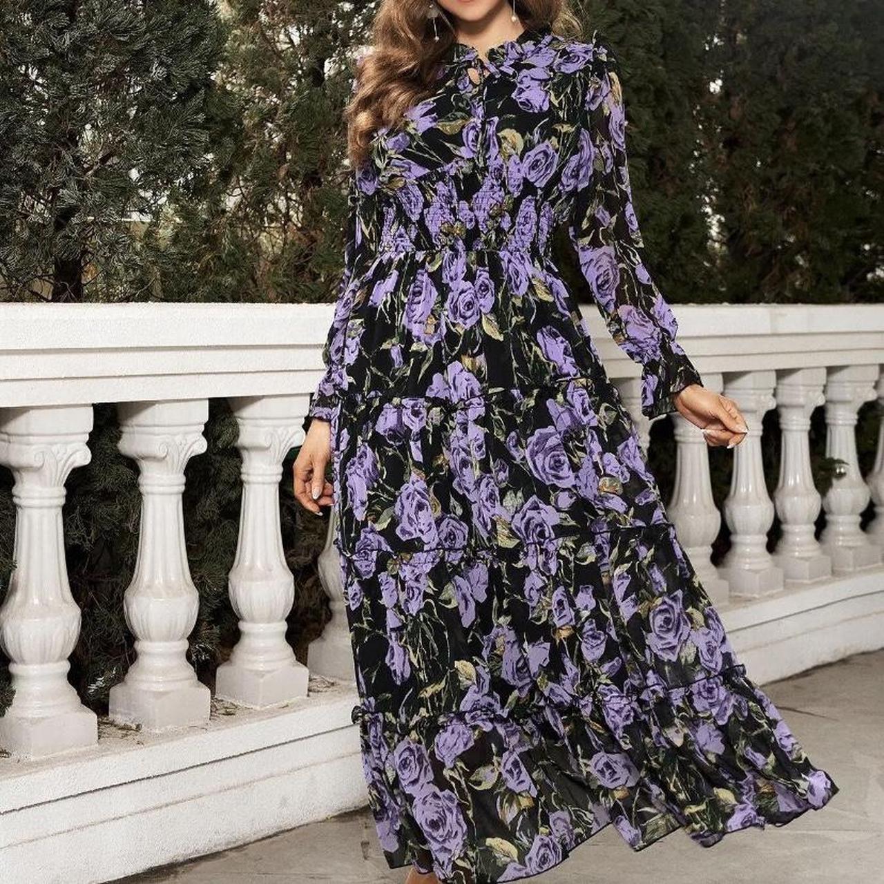 Women's Flounce Sleeve Tie Neck Frill Trim Depop - Main Image