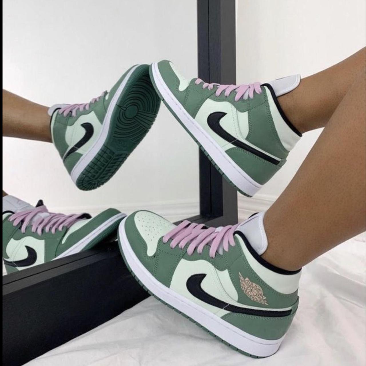 Green jordans for girls online