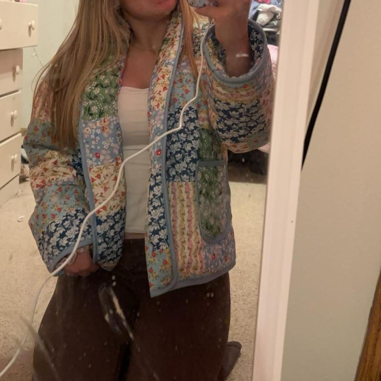 Women's Jacket - Multi/Blue - M – Patchwork jacke… - image 1