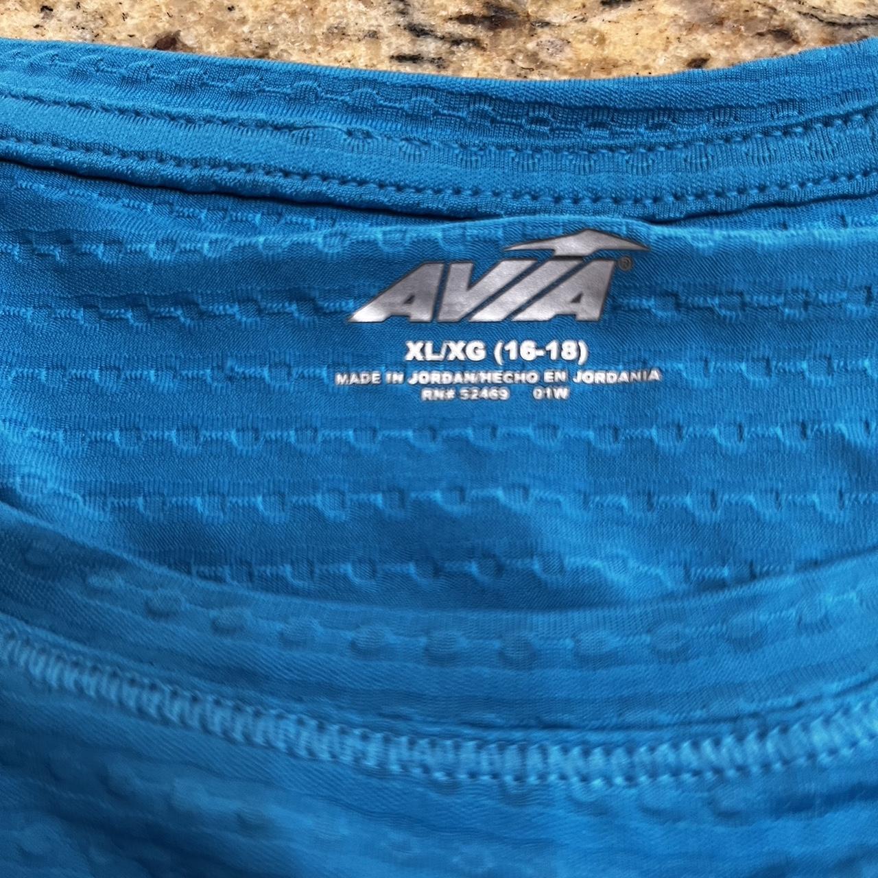blue avia athletic wear tshirt, size XL in Women’s Depop