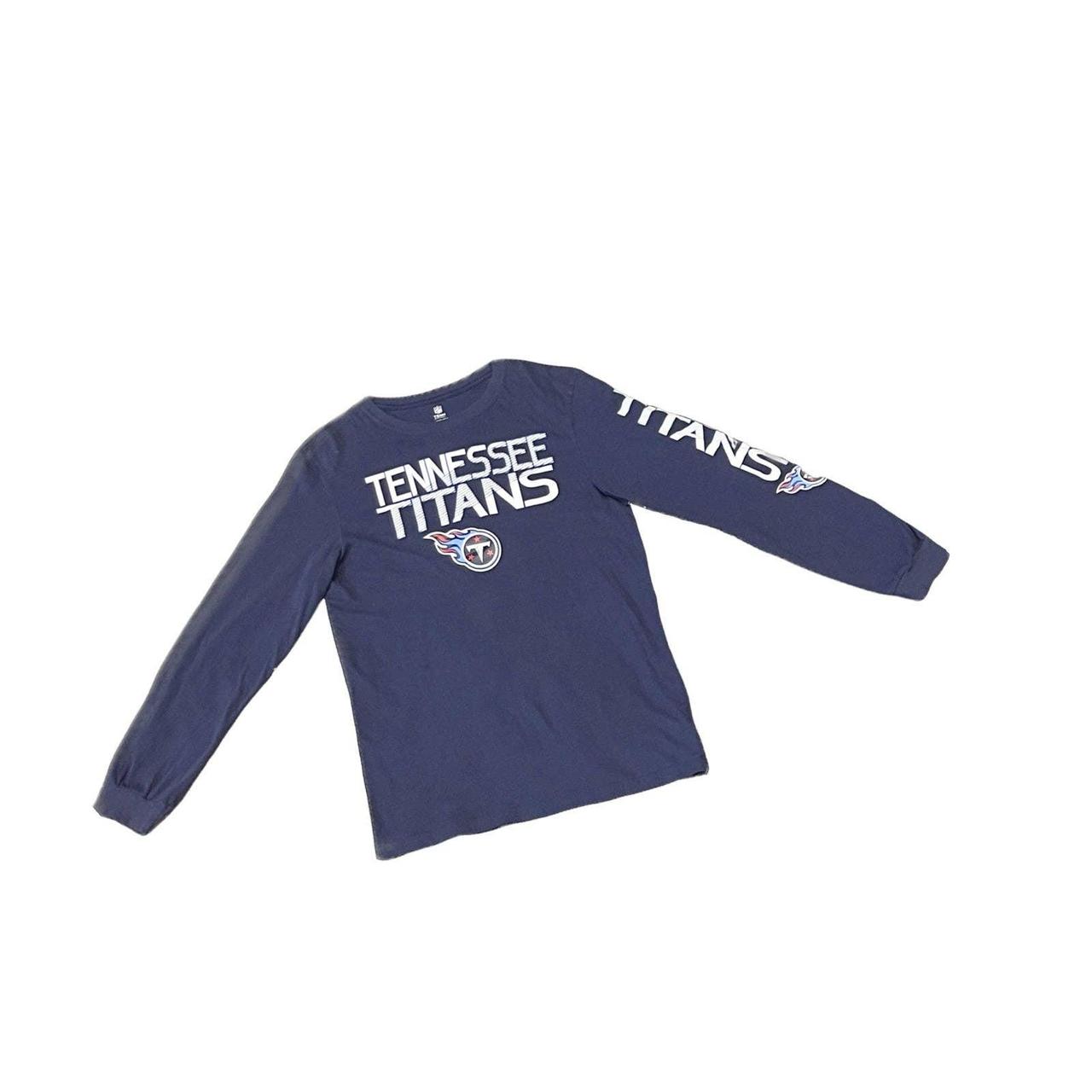 NFL Team Apparel Youth Tennessee Titans Cover 2 Long Sleeve T