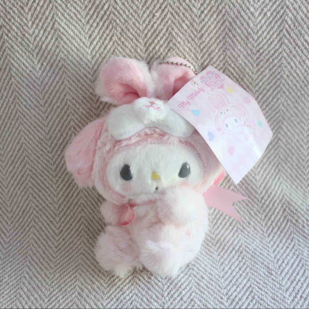 Sanrio My Melody Fairy Rabbit Plush Keychain Cute... - Depop