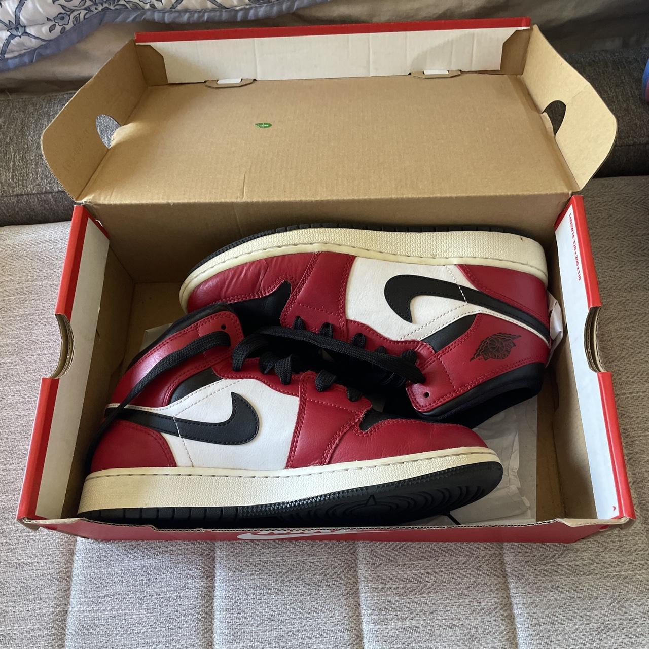 Jordan Chicago black size comes with box Depop