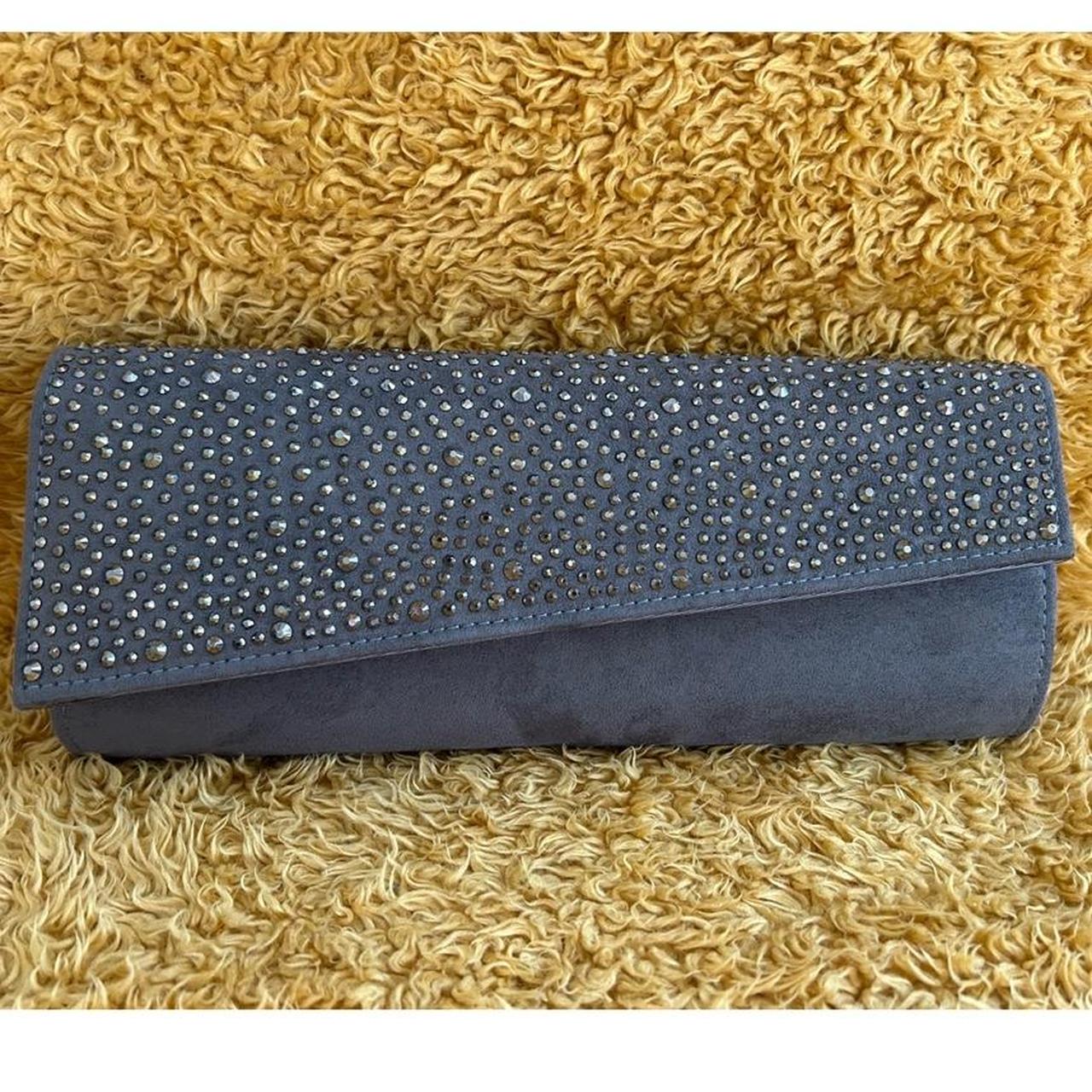 Carvela navy clutch discount bag