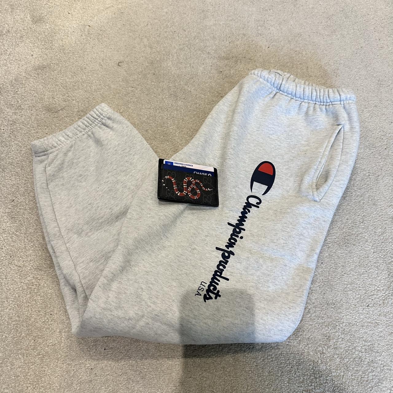 Supreme x Champion Joggers Sweatpants Grey Size. Depop