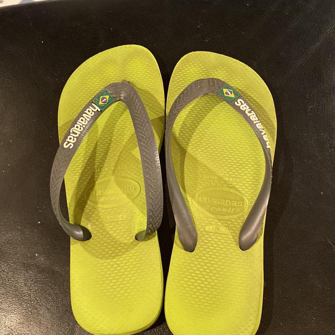 Havaianas Brazil 🇧🇷 Flip Flops Size 7 8 Depop