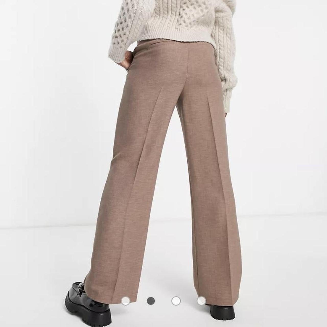 ASOS DESIGN extreme flare suit pants flat front chocolate brown viscose  blend | Pantsuit, Asos designs, Clothes design