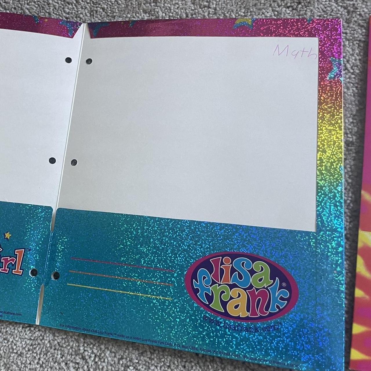 Y2K Lisa Frank 4 folders and 2 rulers. All were... - Depop